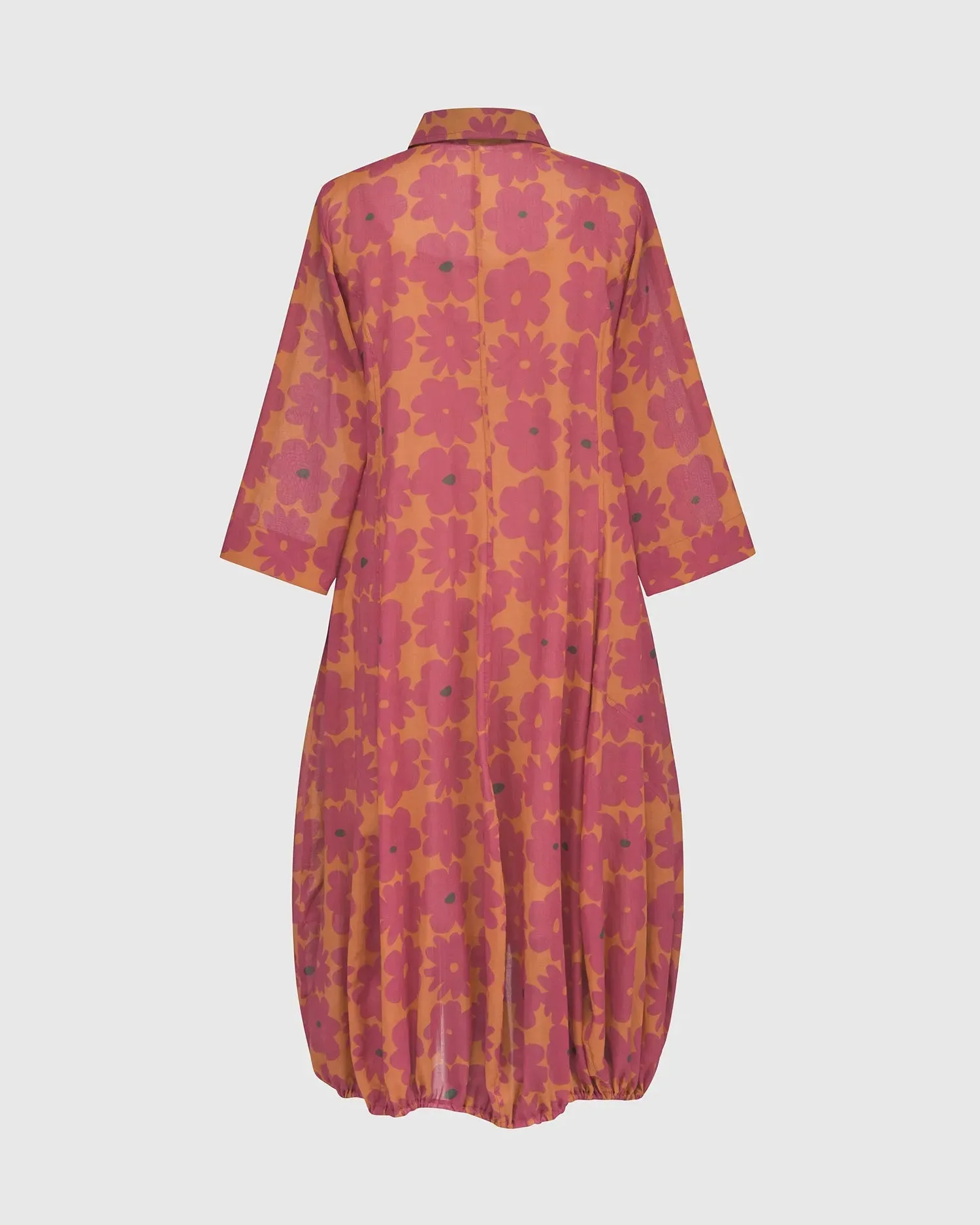 Aster Cotton Voile Wonderful Dress, Fuchsia/orange