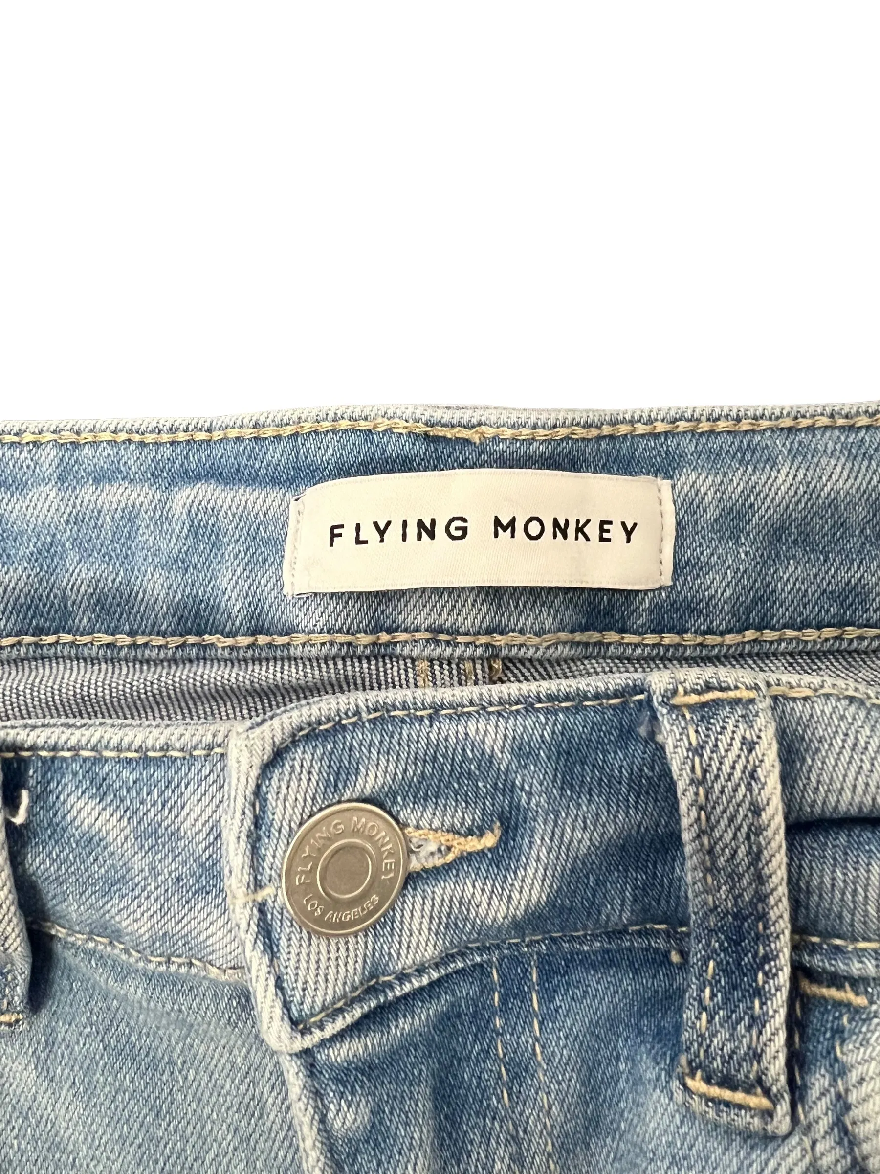 Blue Denim Jeans Flared Flying Monkey, Size 2
