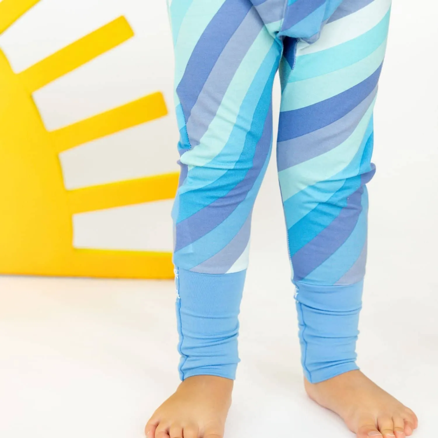 blue shine modal magnetic grow with me convertible coverall