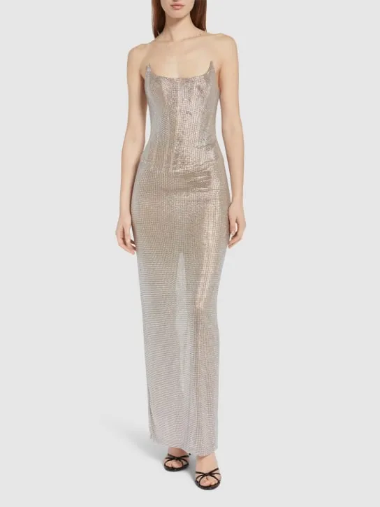 Giuseppe Di Morabito   Embellished strapless long dress 