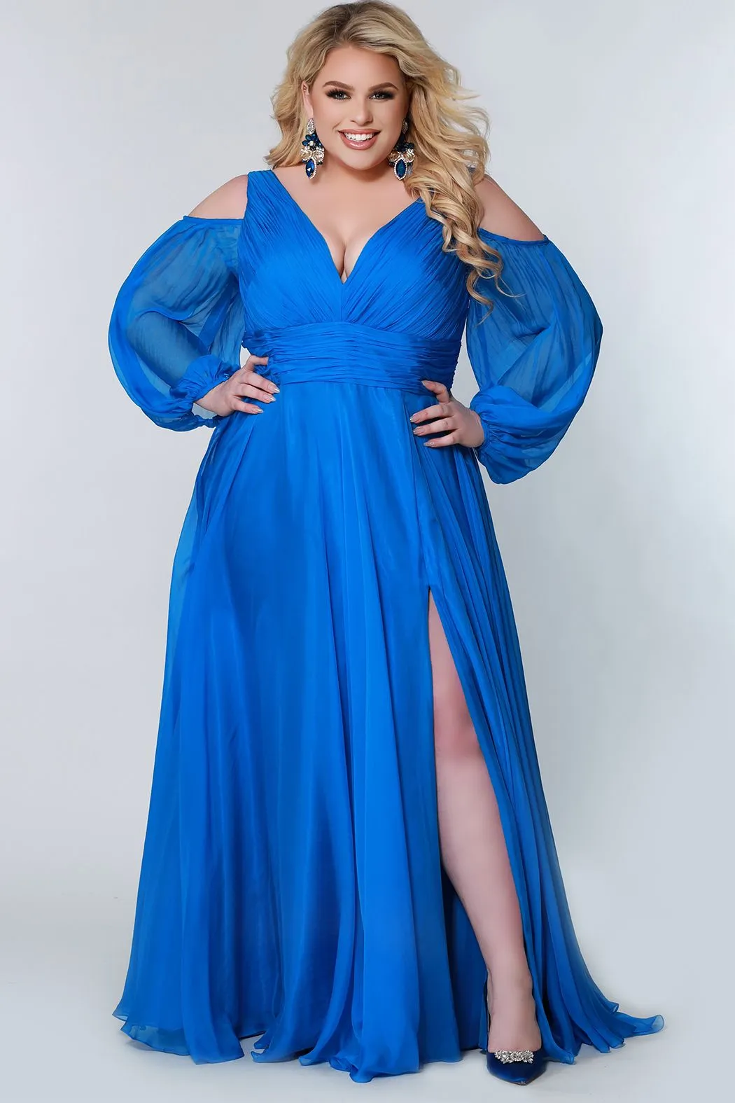 Johnathan Kayne for Sydneys Closet JK2205 Plus Size Prom Dress Chiffon