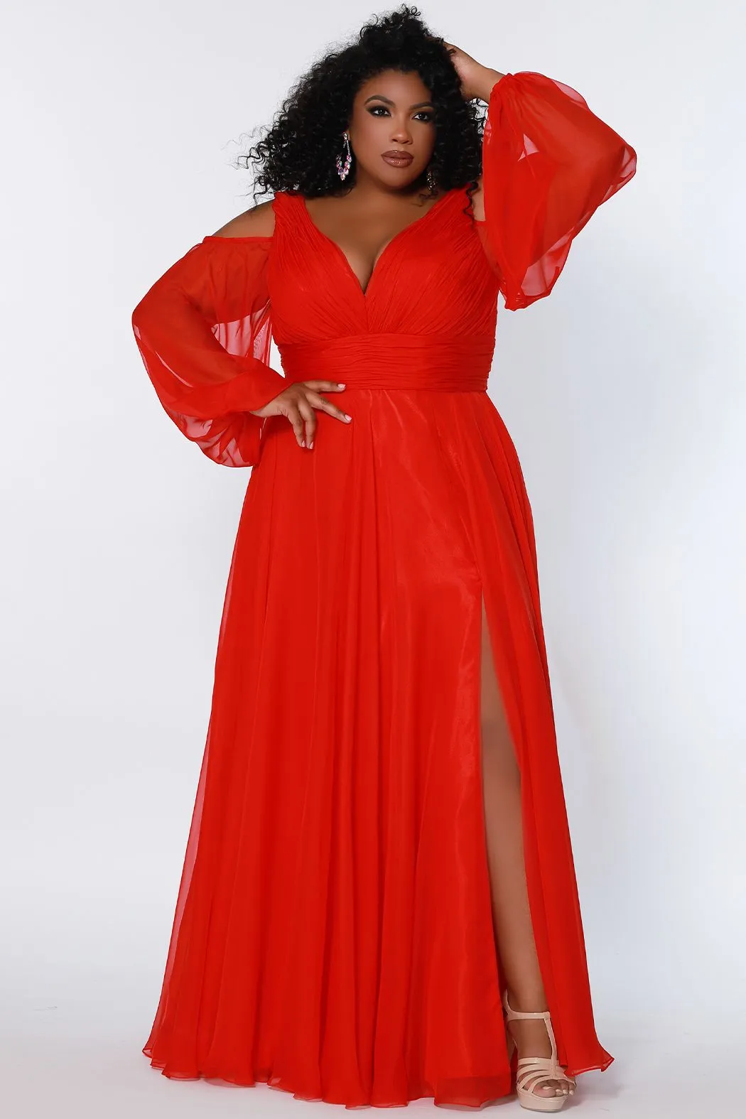 Johnathan Kayne for Sydneys Closet JK2205 Plus Size Prom Dress Chiffon