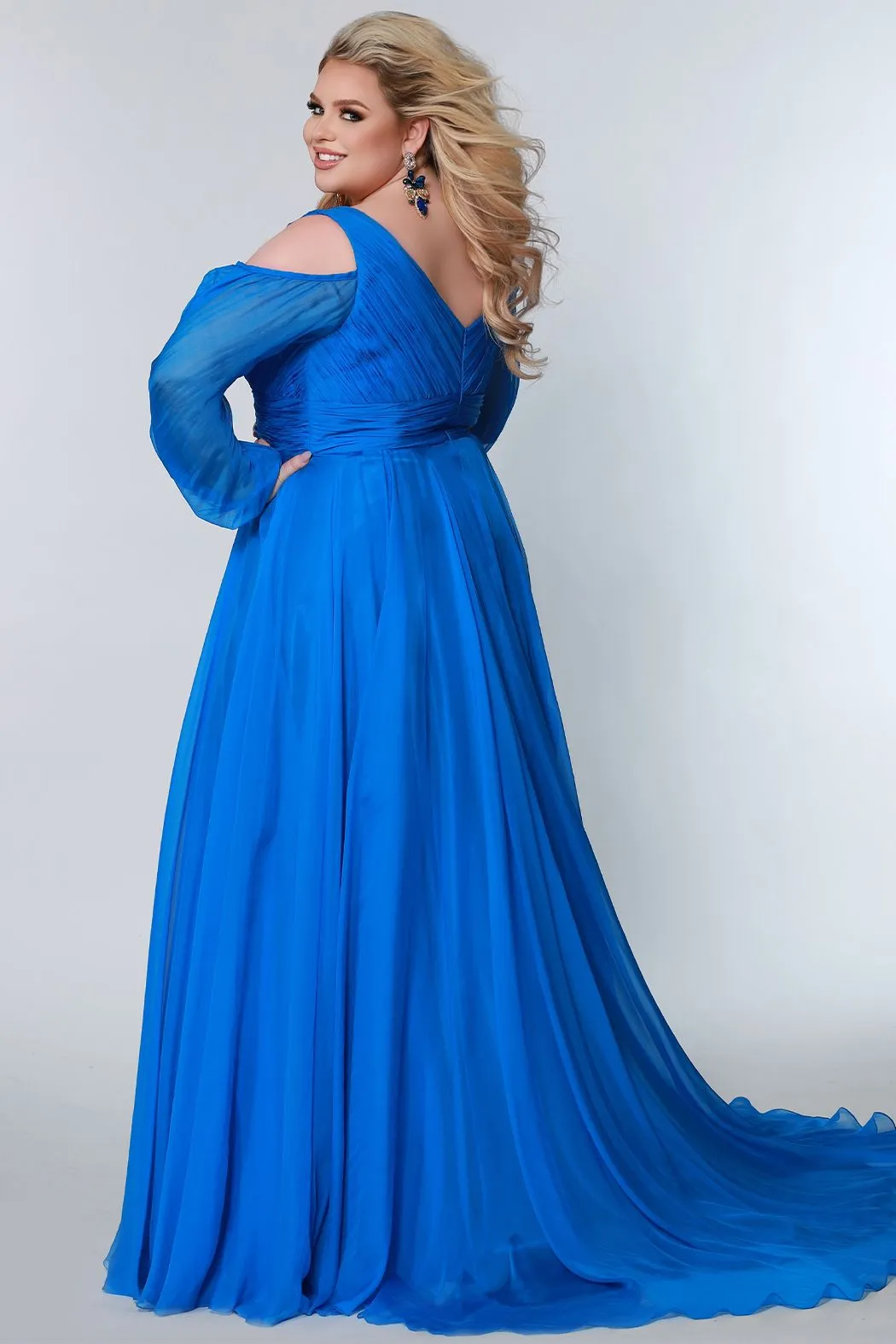 Johnathan Kayne for Sydneys Closet JK2205 Plus Size Prom Dress Chiffon