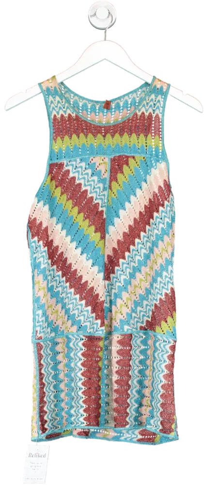Missoni Multicoloured Vintage Mini Dress Swim Cover Up UK M