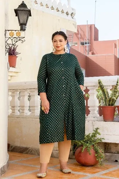 Plus Size Green Kurti UK Next Day
