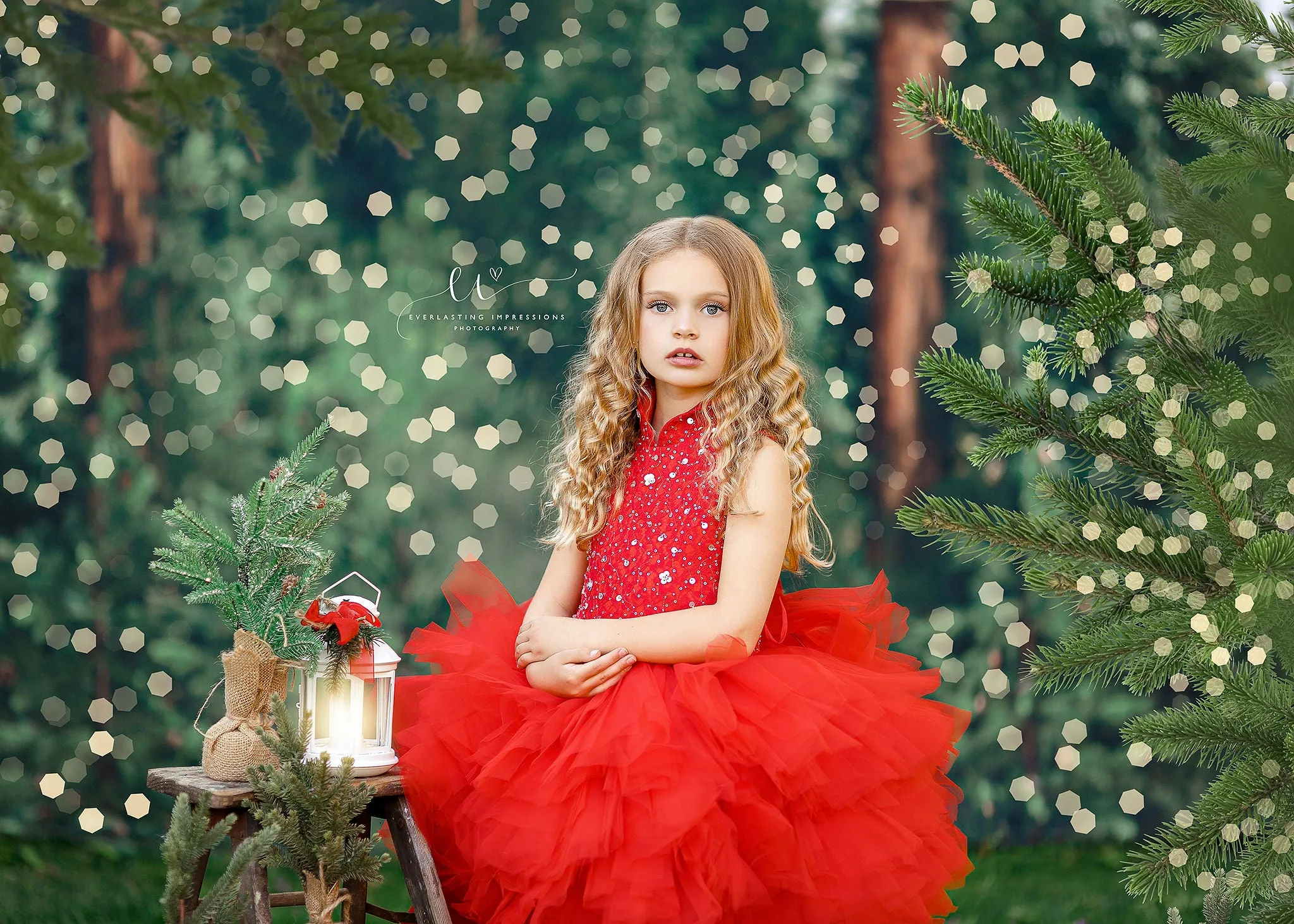 "Poise" in Red- Petal Length Dress (5 Year-Petite 7 Year)