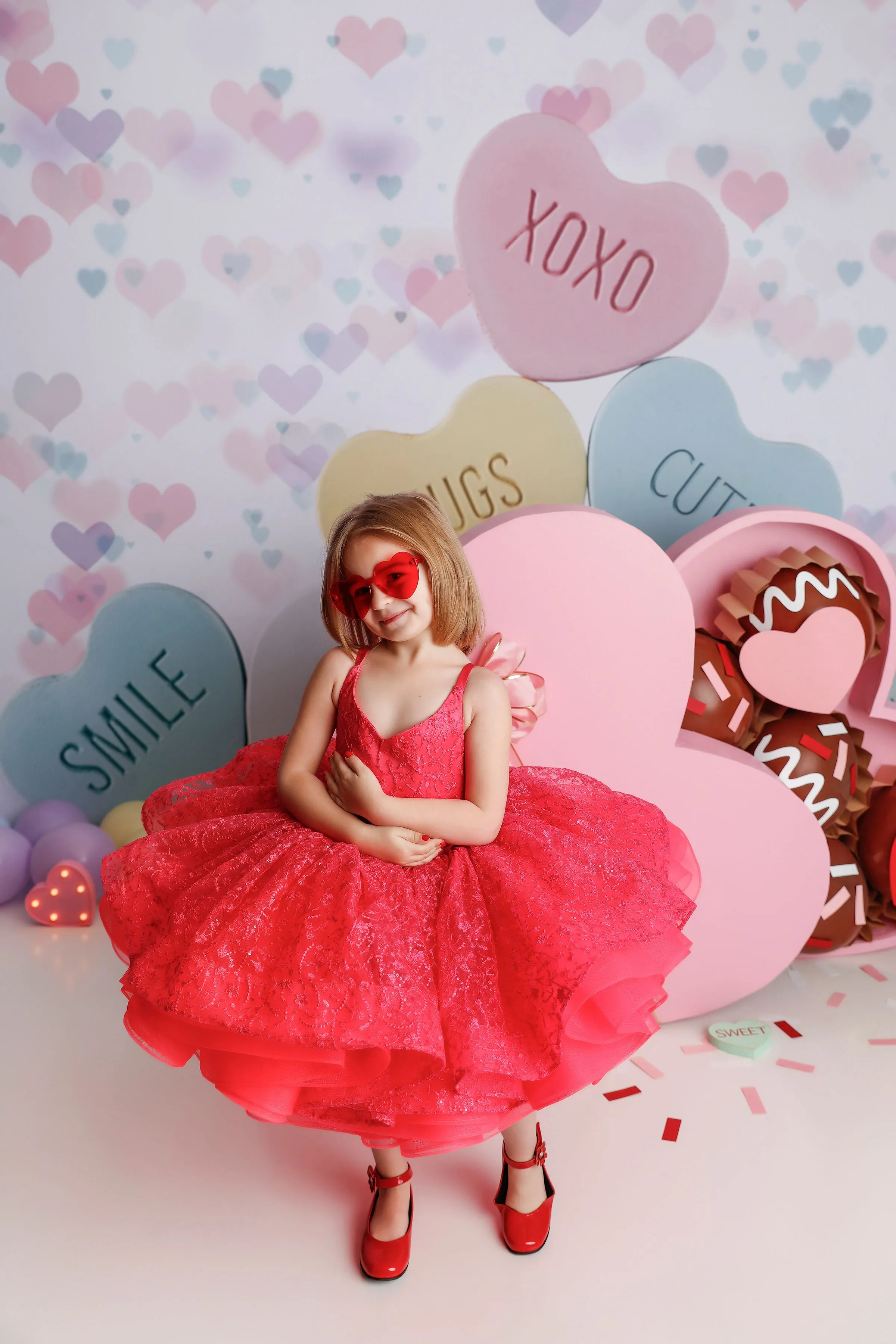 "Whit" Petal Length Dress Pink - detachable sleeves (4 Year - Petite 5 Year- up to possible 6.)