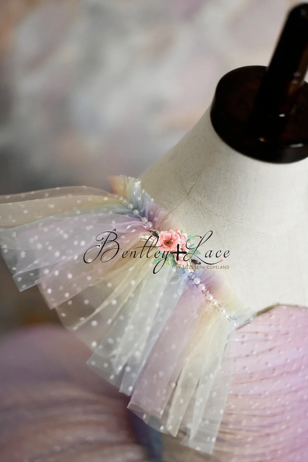Retired rental GUC "Ombre Over The Rainbow " Floor Length Dress (5 Year-Petite 6 Year)