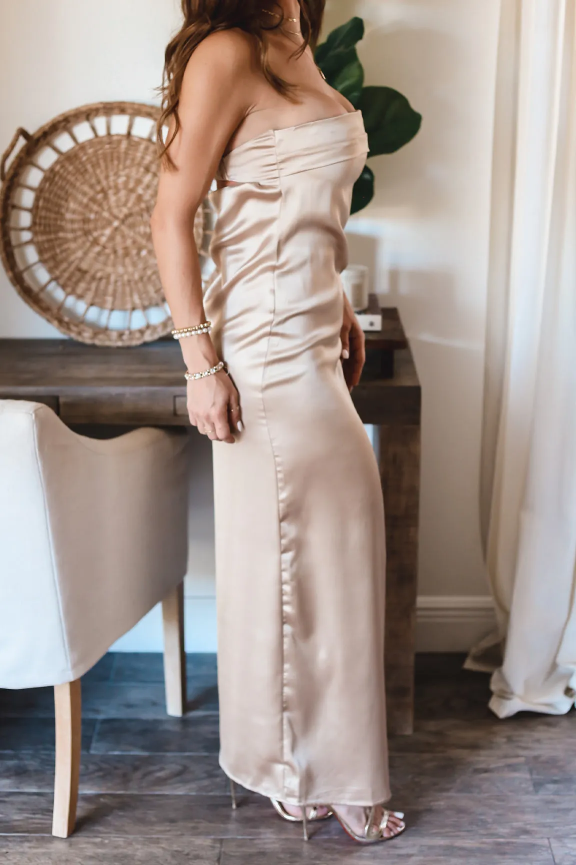 The Olivia Satin Dress- 2 Colors