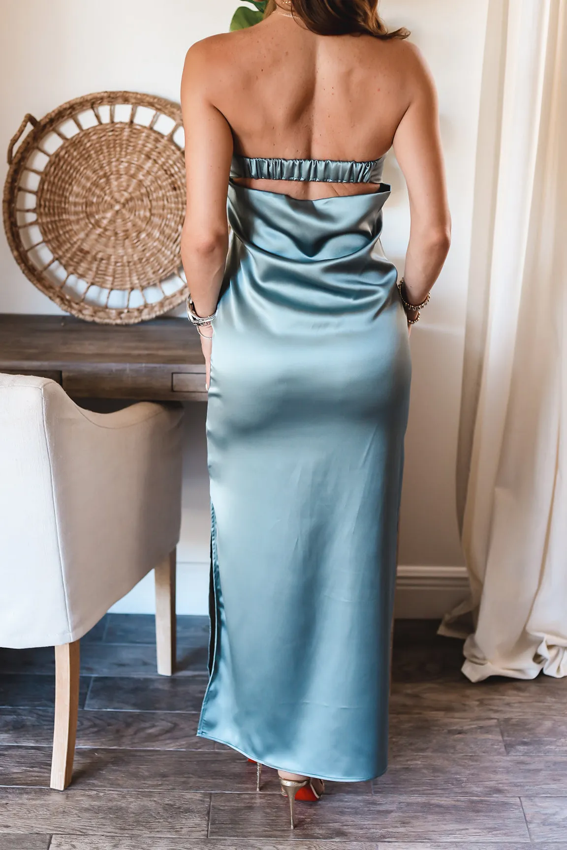 The Olivia Satin Dress- 2 Colors