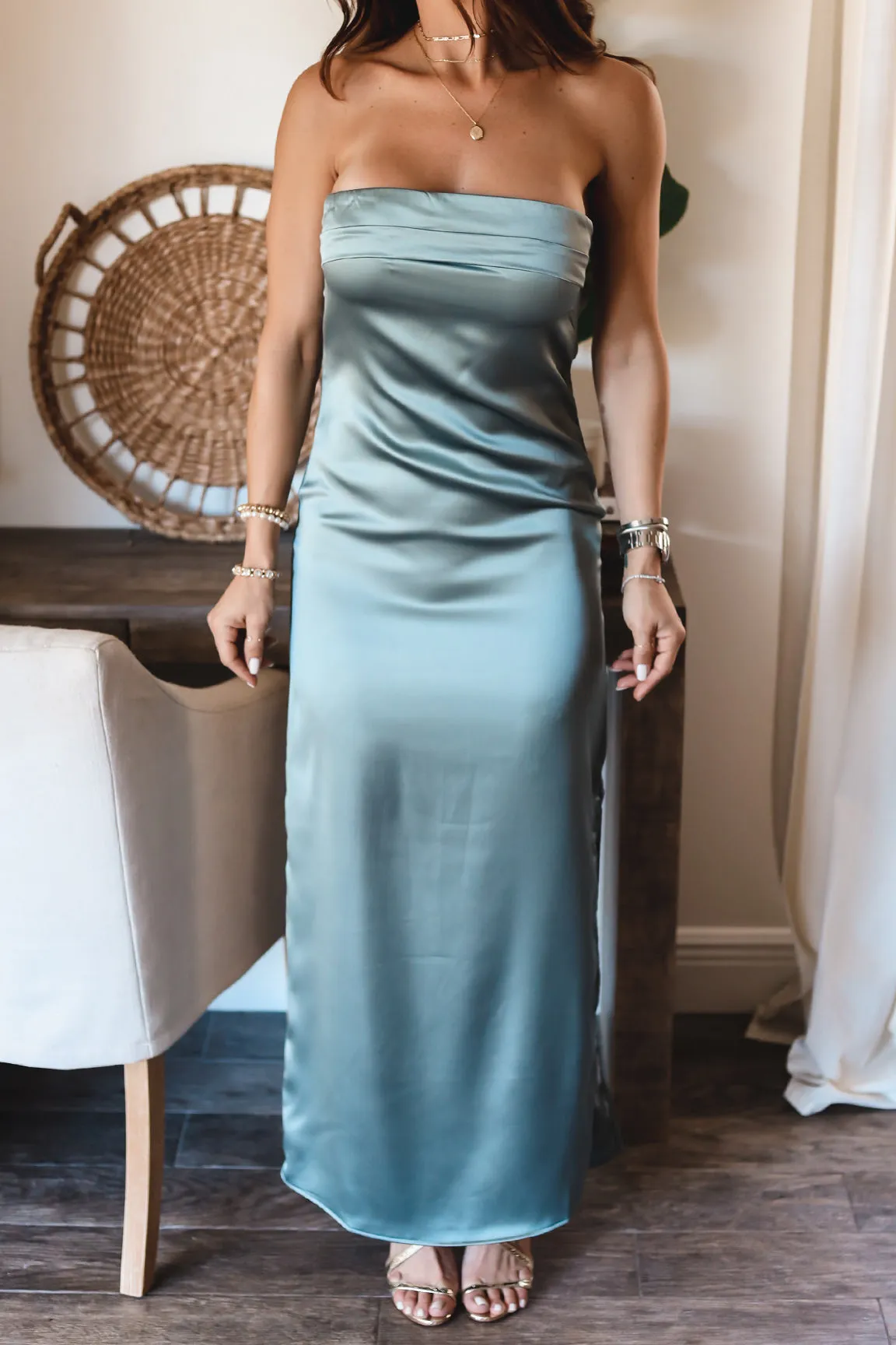 The Olivia Satin Dress- 2 Colors
