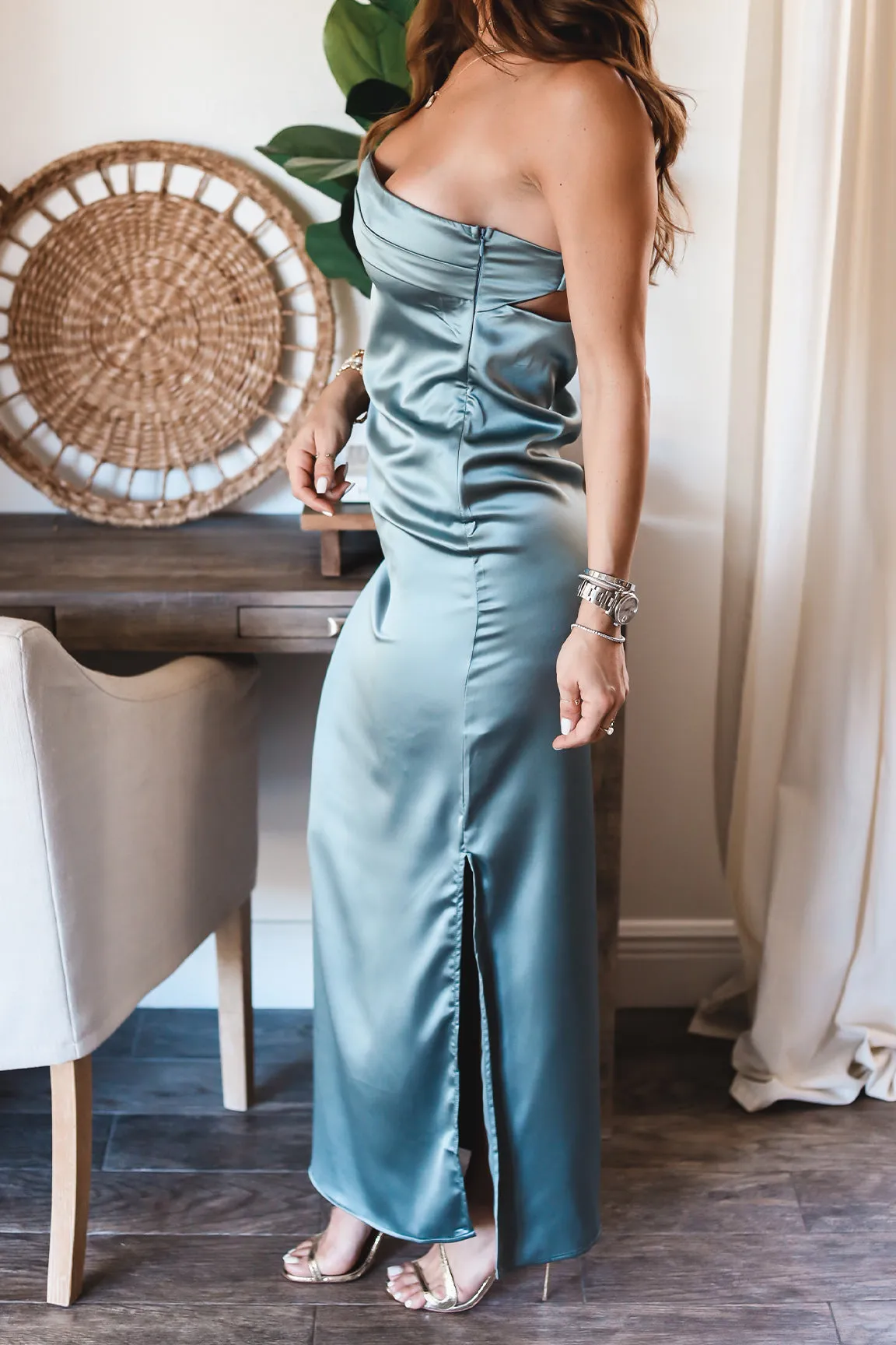 The Olivia Satin Dress- 2 Colors